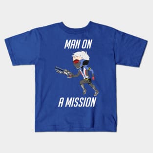 Man On A Mission Kids T-Shirt